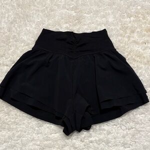 aerie Black OFFLINE Logo Activewear Bottoms